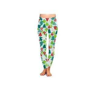 Two Left Feet Women's Standard Holiday Leggings, Treemendous, Small/Medium